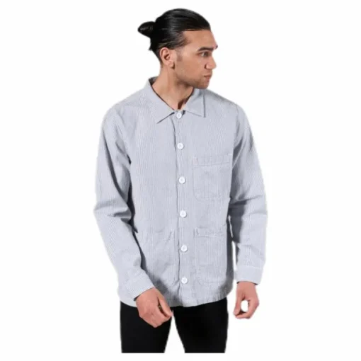 Worker Jacket Sala Thin Stripes Blue