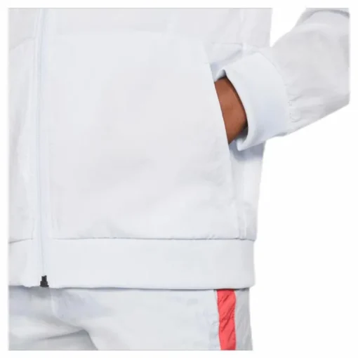 Woven Front Zip Training Junior Grey