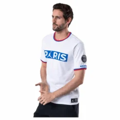 X Psg Wordmark Tee White/Hyper Cobalt