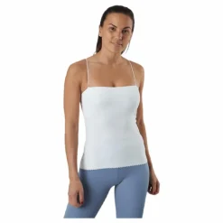 Yoga Luxe Eyelet Tank Top White