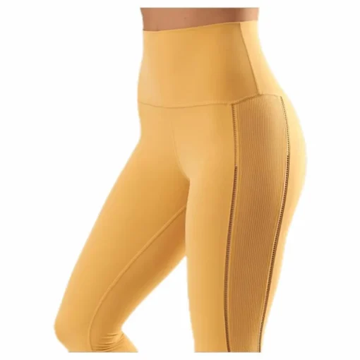 Yoga Luxe Rib 7/8 Tight Yellow