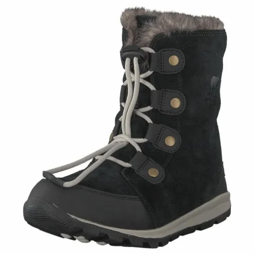 Youth Whitney Suede 010, Black, Dark Stone