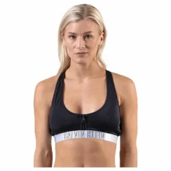 Zip Bralette-Rp Black